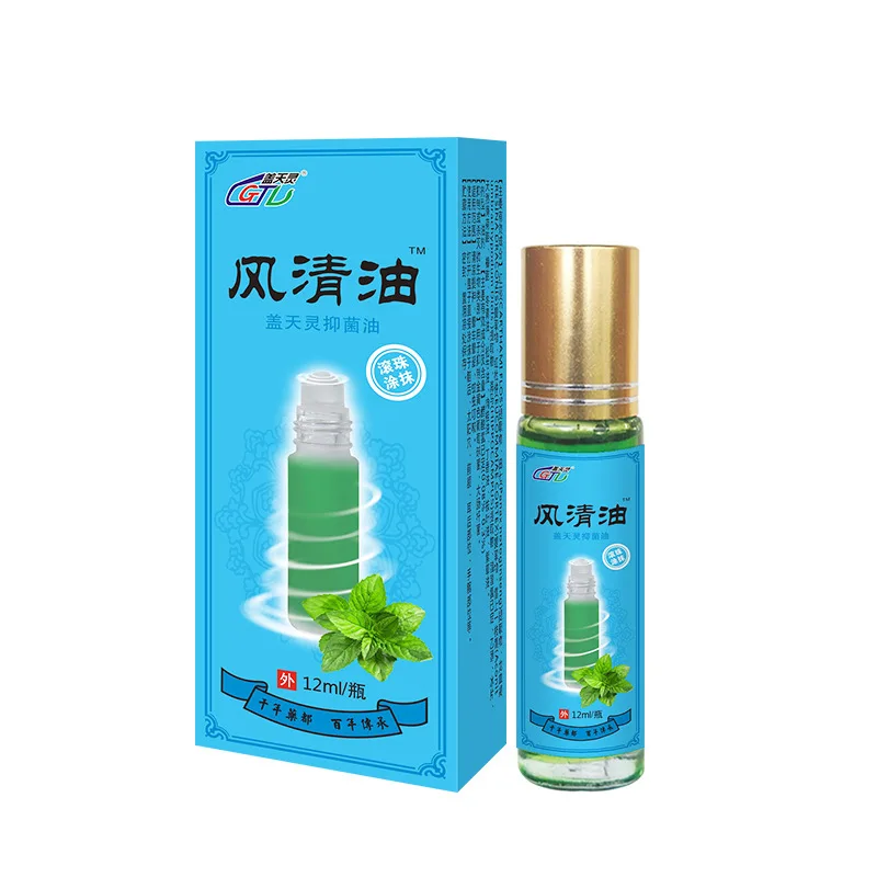 

12ml/Bottle Wind Essential Oil Refreshing Oil Motion Sickness Seasickness Mosquito Bites Antipruritic Ball Type