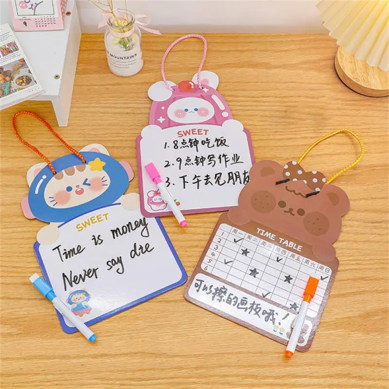 

Drawing Black Board Small Cartoon Hanging Erasable Double-sided Learning Toy For Children Painting Blackboard Thickened