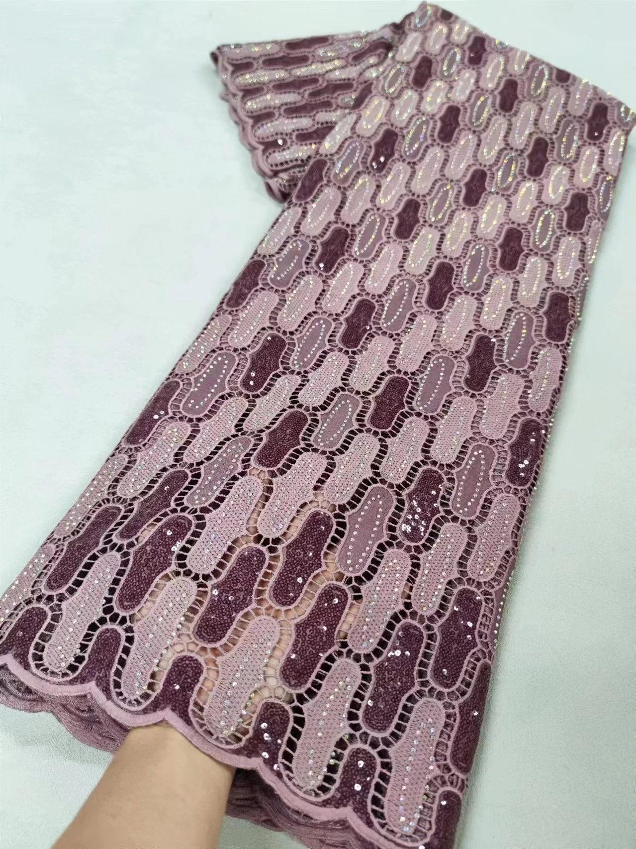 Тяжелые серебряные блестки кружевная ткань с бусинами Блестки для свадебного