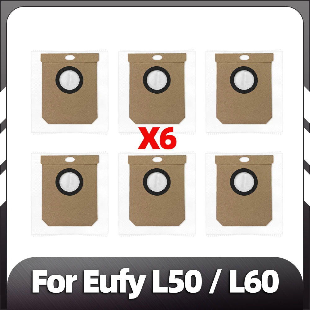 

Совместим с роботом-пылесосом Eufy L50/L60, сменная основная боковая щетка, HEPA-фильтр, мешки для пыли, запасные части, аксессуары