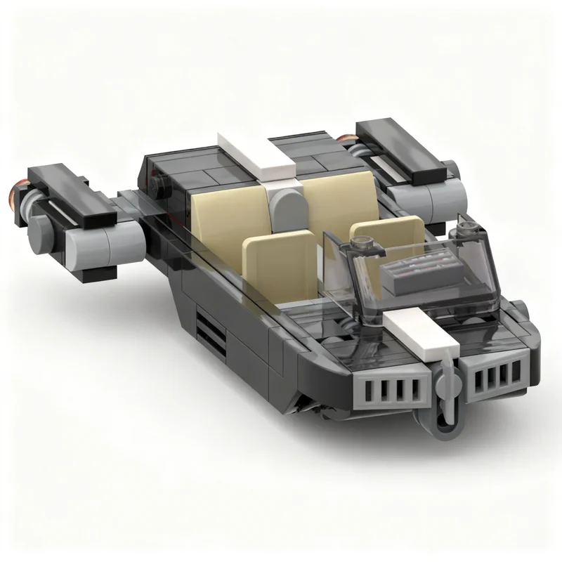 196 деталей MOC Blackslug Landspeeder Star Battle, модель игрушки, строительные блоки, рождественский подарок, конструктор, образовательная идея. (art.: 3920dcc2d8cf4) - 3920dcc2d8cf4