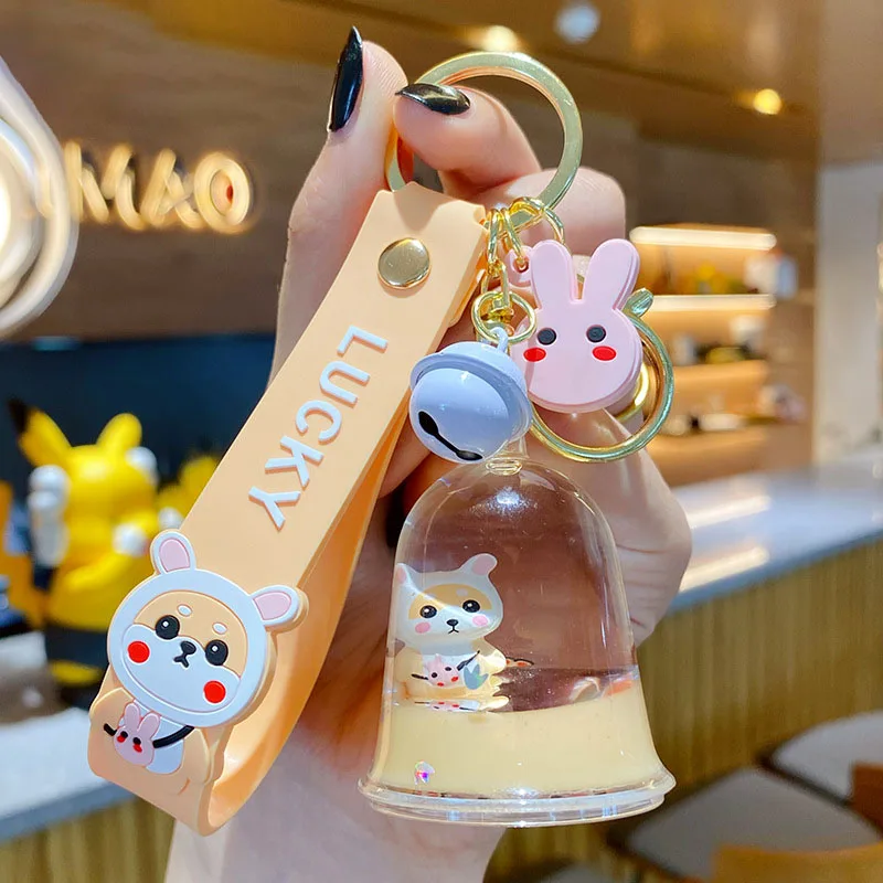 Брелок для ключей мужчин и женщин плавающая подвеска в виде жидкого желе С