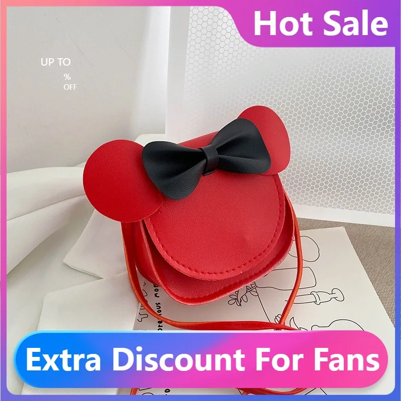 

Новый Кошелек для девочек, сумочка, Детский кошелек, маленькая сумка для монет, милые мышки, Детская сумка для денег с бантом, Детская сумка ч...