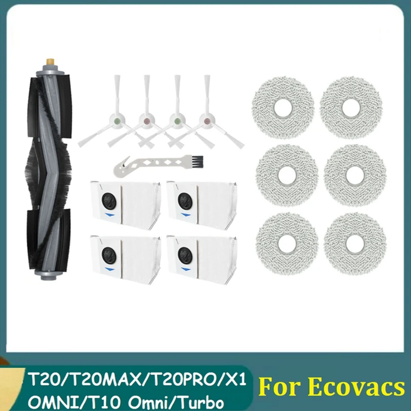 

16PCS Kit For Ecovacs Deebot T20/T20MAX/T20PRO/X1 OMNI/T10 Omni/Turbo Robot Vacuum Cleaner Accessories