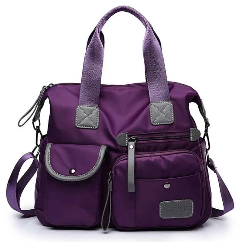 

Women's Multi-pockets Shoulder Bag Fashion Portable Outdoor Travel Zipper Multi-function Large Capacity Handbags Bolsa Feminina