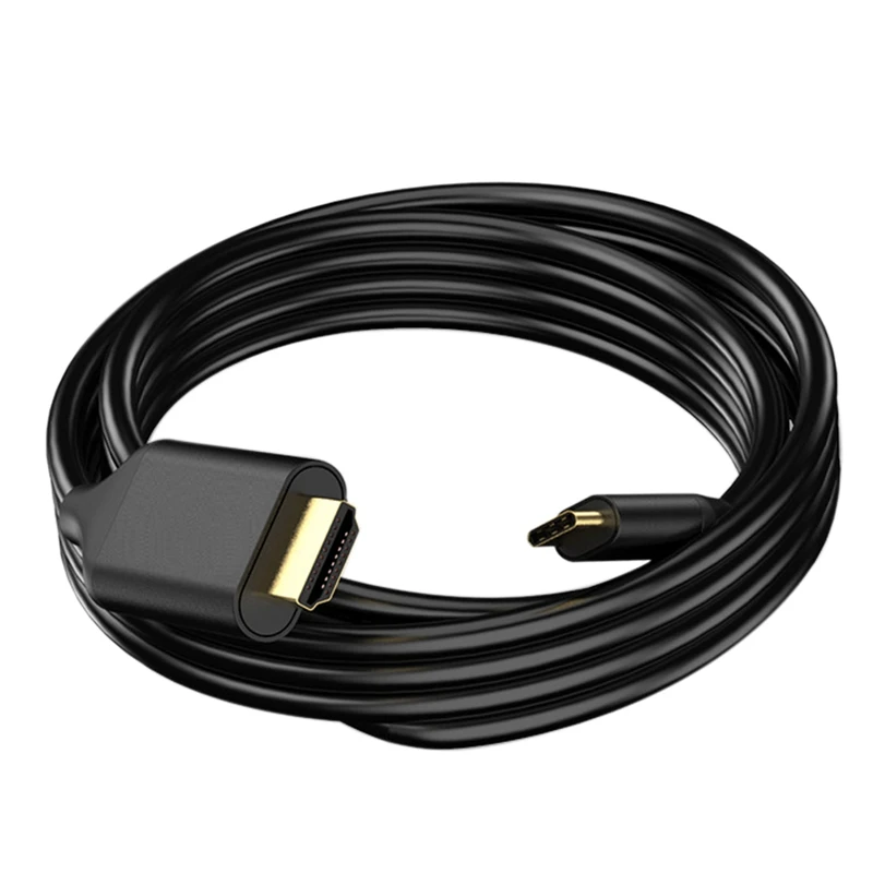 

Кабель 1,8 м с USB C на HDMI 4K @ 60 Гц, кабель-преобразователь HDMI типа C для Huawei Mate 30, адаптер HDMI
