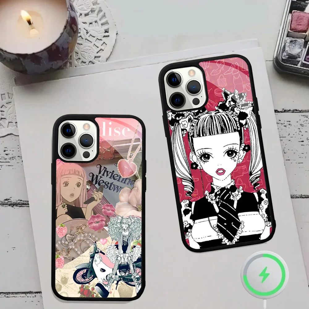 Anime Paradise Kiss Miwako Phone Case Strong Magnetic For IPhone 16 15 14 13 Pro Max 11 12 Mini Alex Mirror Magsafe Wireles