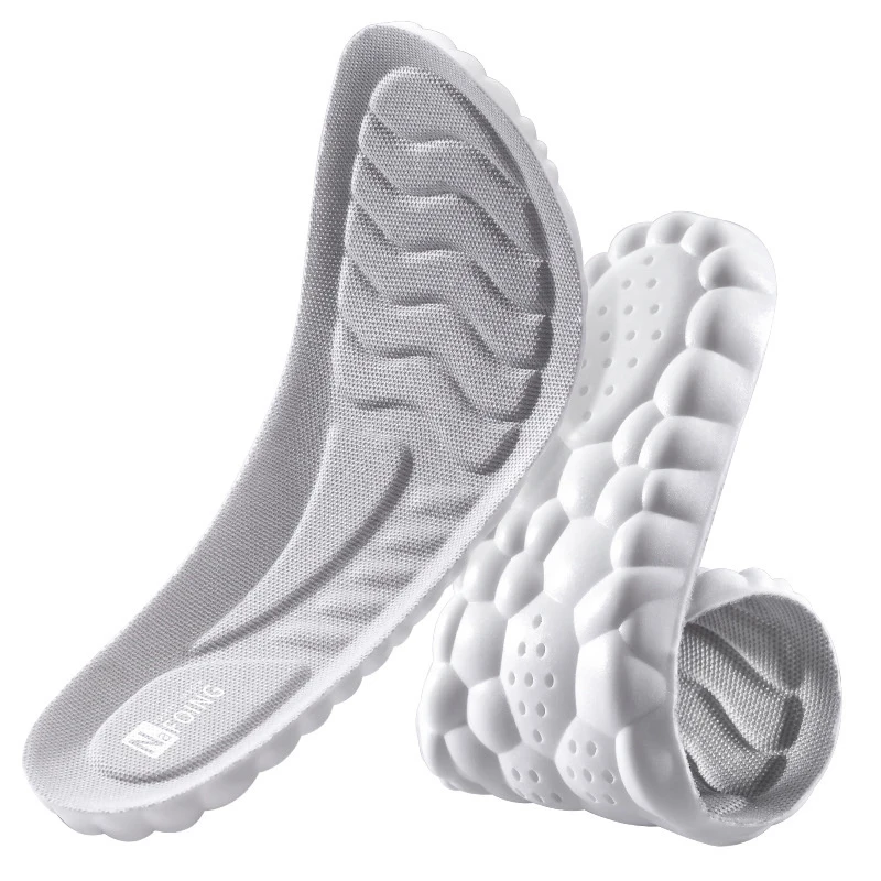 Мягкие ортопедические спортивные стельки с подошвой из искусственной кожи для