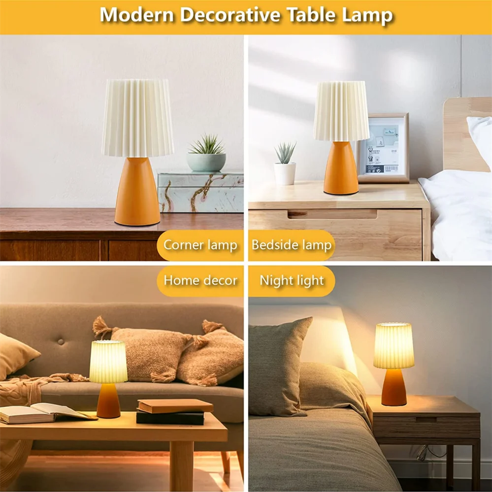 

Складная Настольная лампа в форме молочного коктейля, Светодиодные ночные USB-лампы для спальни, 3 цвета, настольная лампа для девушек, прикроватная оранжевая керамическая комнатная лампа