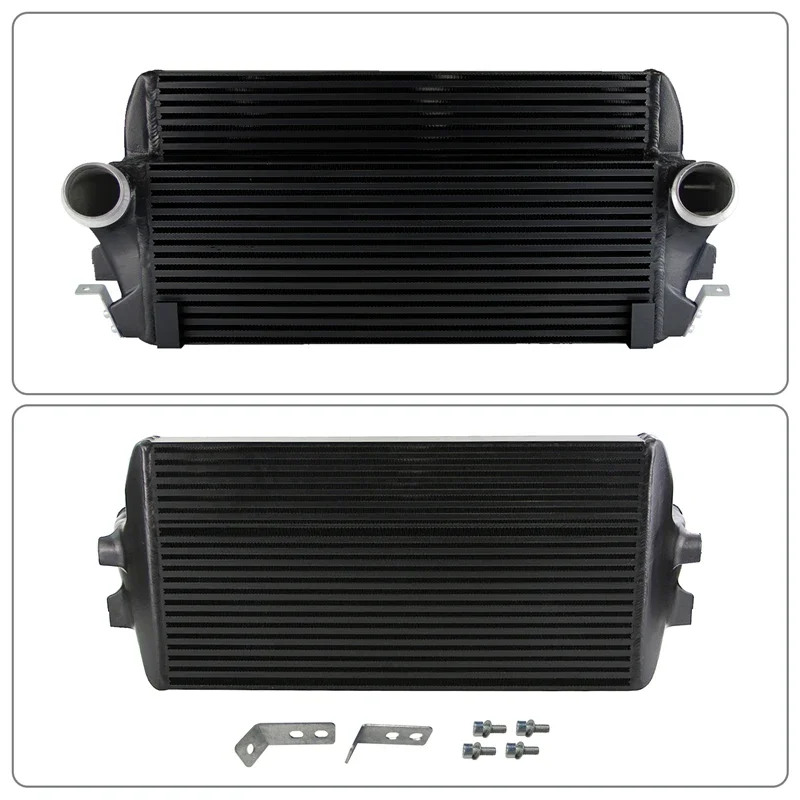 Фото Boost BMW 535i F07-F11/F18 (09-16) и 740i/730d(x)/740d(x) F01-F02 (07-15) Алюминиевый передний радиатор с полосой и пластиной №5