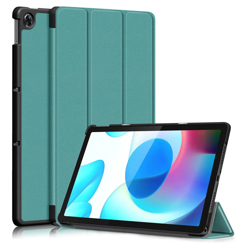 

SMART AWAKE-SLEEP For Realme Pad 2021 Magnetic Case Fold PU Leather Stand Tablet Shell Funda For Realme Pad 10.4 inch Case Cover