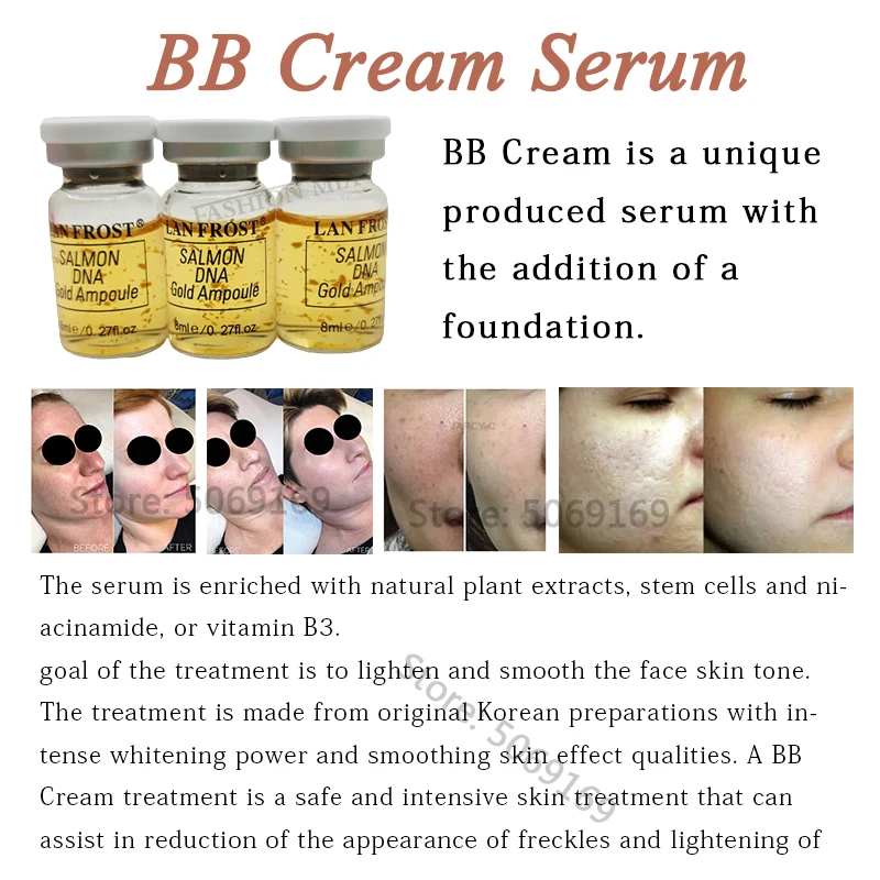 2 шт. Ампульный BB-крем светящаяся Сыворотка для лица основа под макияж Ниацинамид