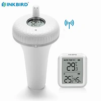 inkbird premium pool thermometer ibs p01r with wireless thermometer indoor receiverdisplay for outside temp inside humidity