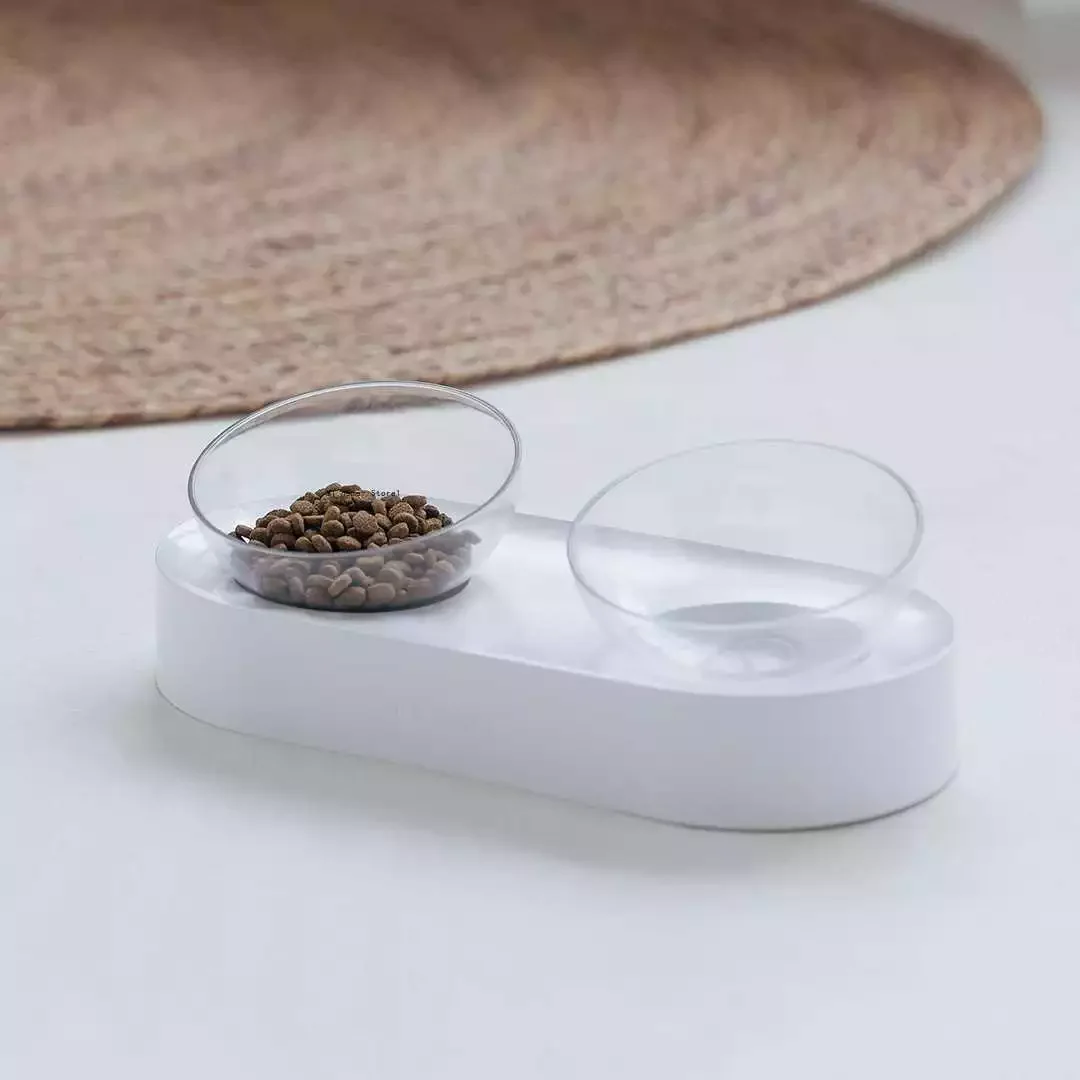 

Pet Bowl Feeding Dishes Adjustable Double Feeder Bowls Water Cup Cat Bowls Drinking Bowl Plastic / Stainless Steel