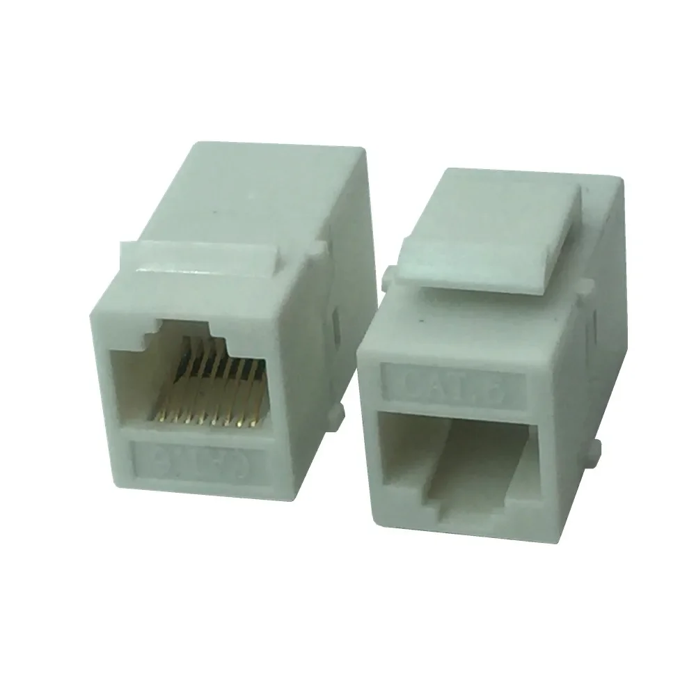 2 шт. CAT6 RJ45 Keystone Jack гнездовой соединитель вставка защелкивающийся разъем адаптер