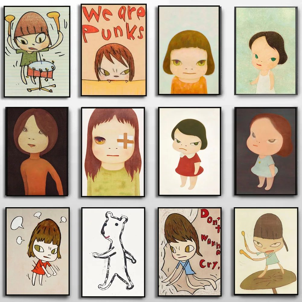 Картина на холсте Ночная кукла постер с HD-печатью Настенная картина современная