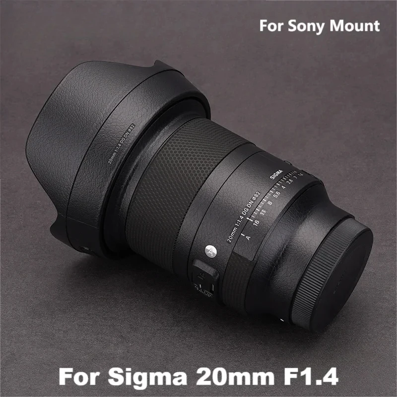 Для Sigma 20 мм F1.4 наклейка виниловая пленка для объектива корпус защитная защитное