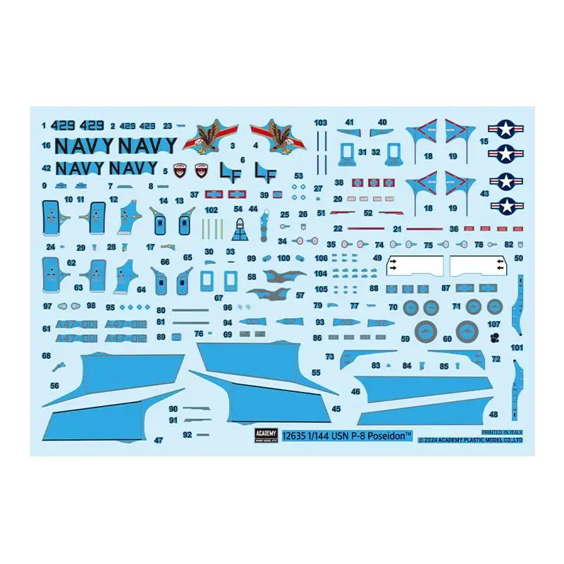 Академия AC12635 1/144 USN P-8A POSEIDON Противоубийский патрульный самолет