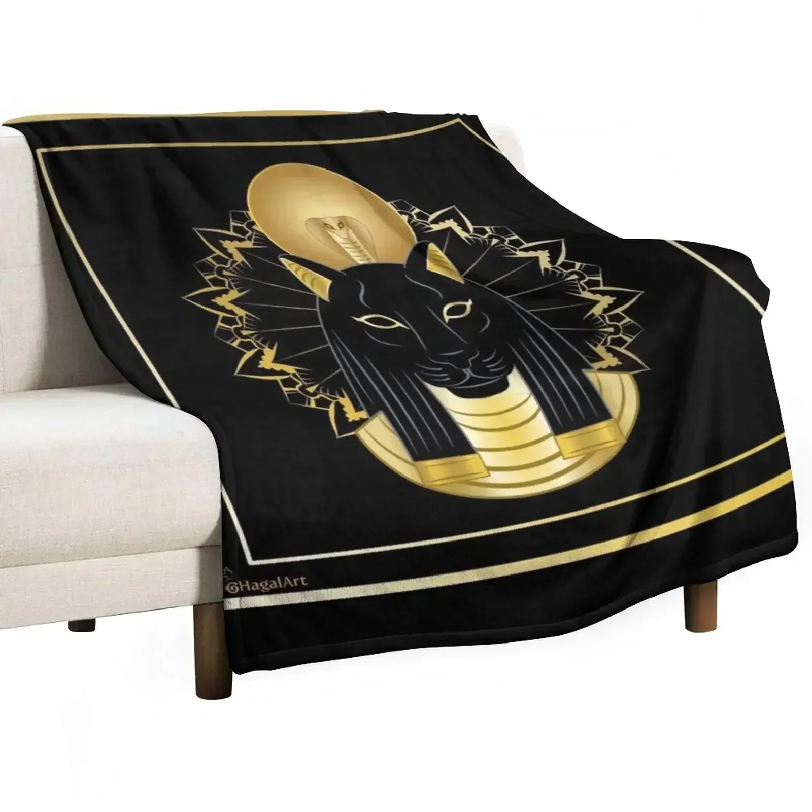 Одеяло Египетская богиня Sekhmet детское винтажное одеяло для малышей