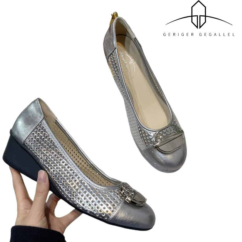 Ladies Luxury Designer Mixed Color Loafers Casual Comfort Flats Overfoot Ladies Flats Home