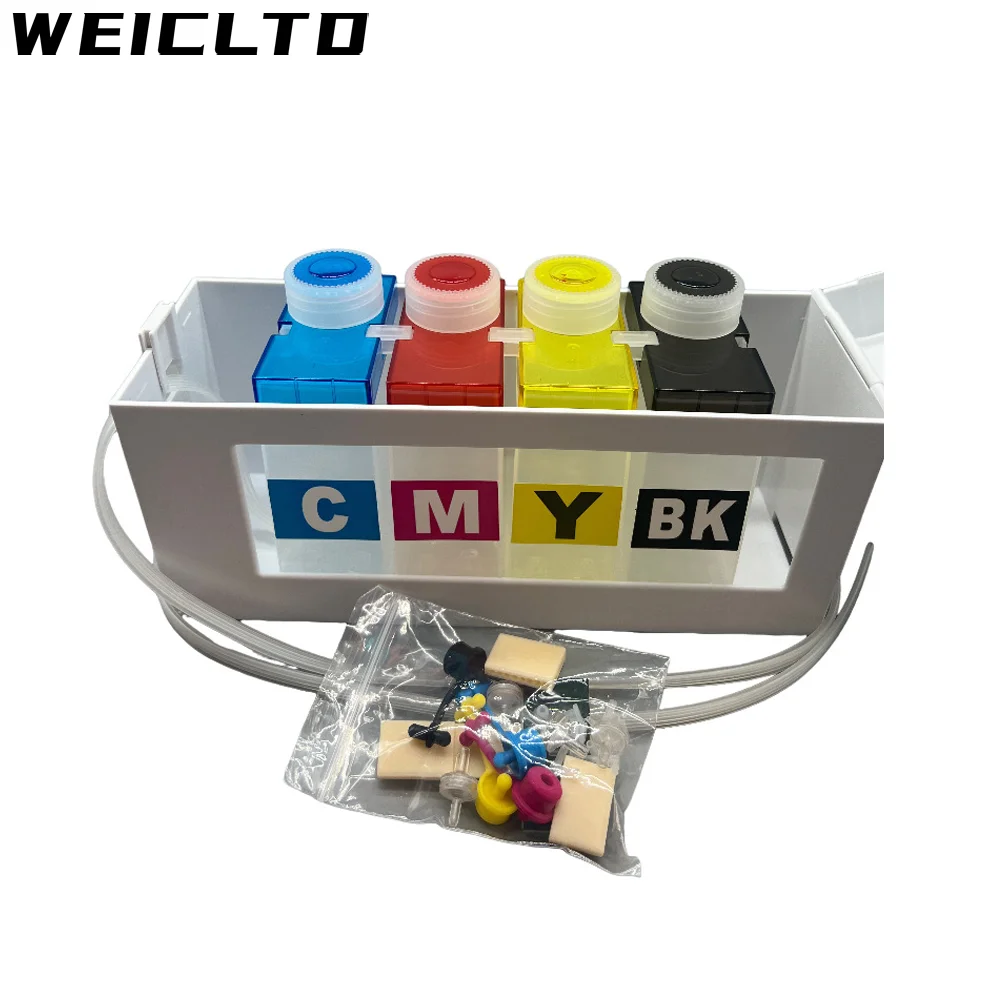 250 мл высококачественный 4- или 5-цветный резервуар Ciss для Epson HP Canon Brother Ricoh Roland Muto принтер DTF Transfer DTG DYE пигментные чернила (art.: 3920cf11f80c8) - 3920cf11f80c8