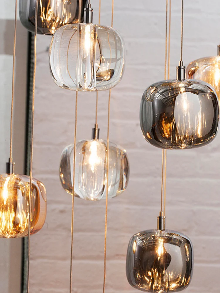 Современная потолочная люстра в скандинавском стиле светодиодная гостиная