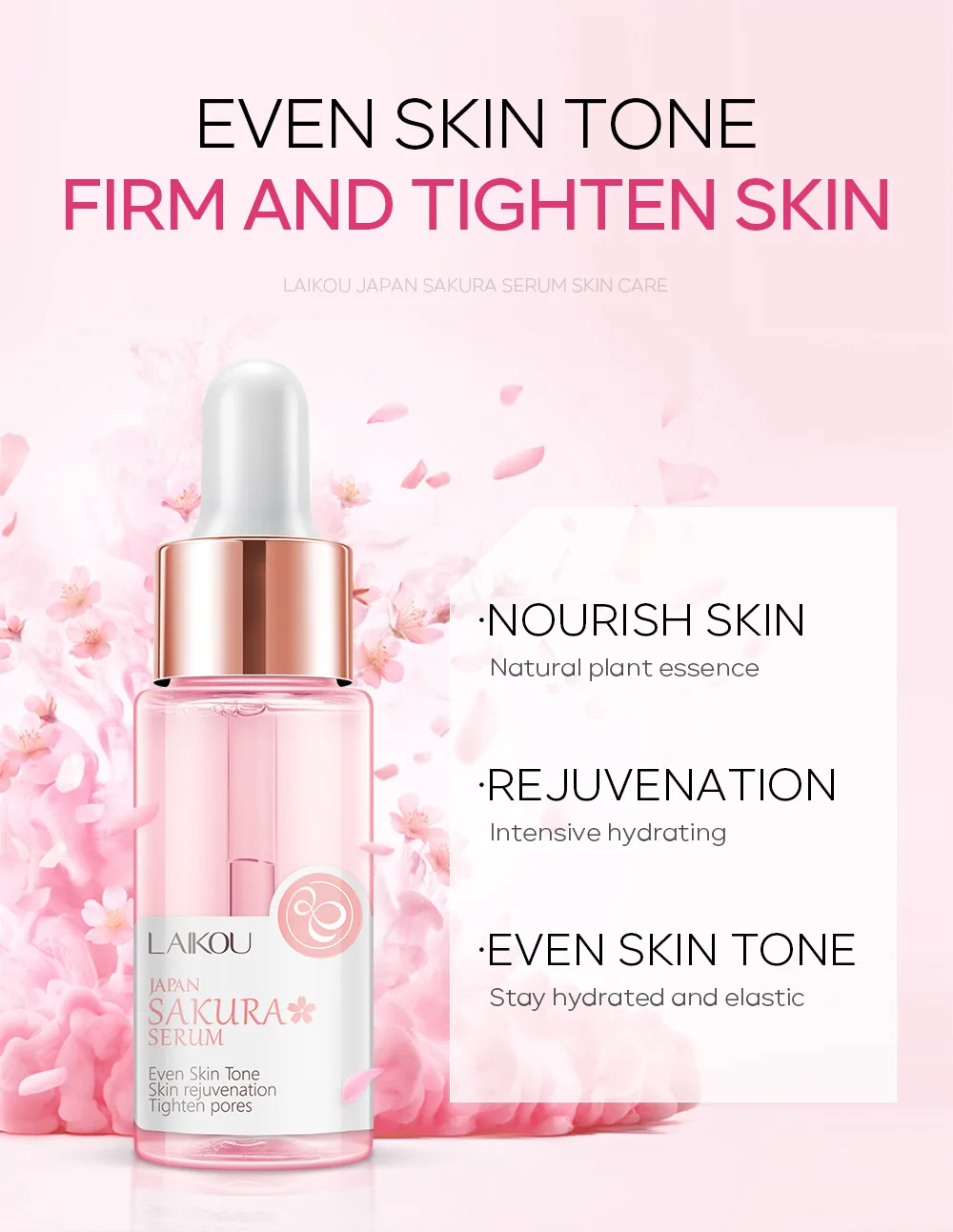 

Whitening Spot Removal Hydrating Moisturizing Sakura essence 17ml vitamin C antioxidant Anti-aging And Wrinkle Essence Skin Care