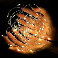 10m5m2m led string lights copper wire fairy battery lights outdoor waterproof garlands lamp christmas wedding party decoration