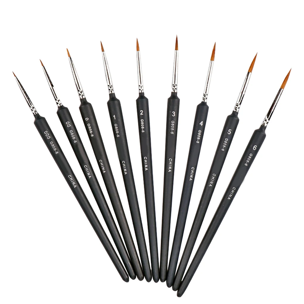 

9pcs Hook Line Pen Set Watercolor Painting Brush Pen Drawing Art Supplies Tools