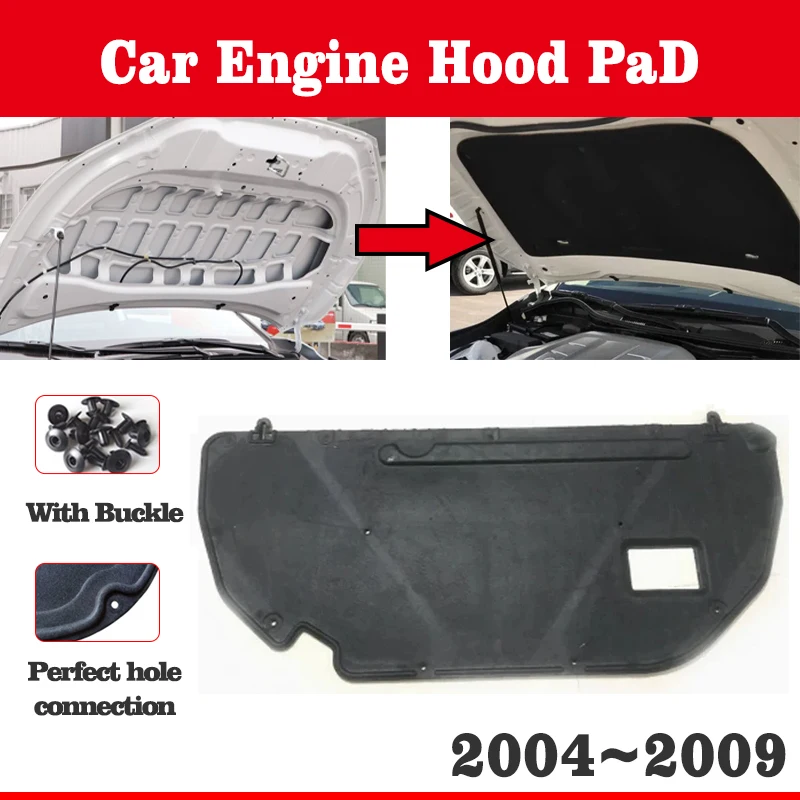 Звуковые коврики на капот двигателя автомобиля для Mazda 3 Mazda3 Axela BK Sport 2004 ~ 2009