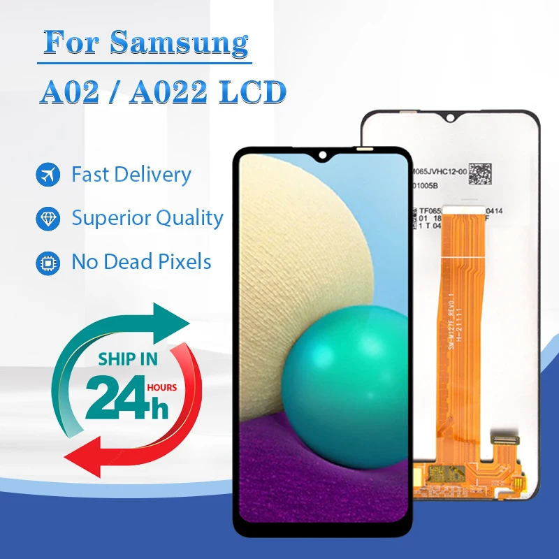 

1 шт. оптовая продажа для Samsung Galaxy A02 LCD A022 дисплей с сенсорным экраном дигитайзер A022F A022G A022M сборка с рамкой