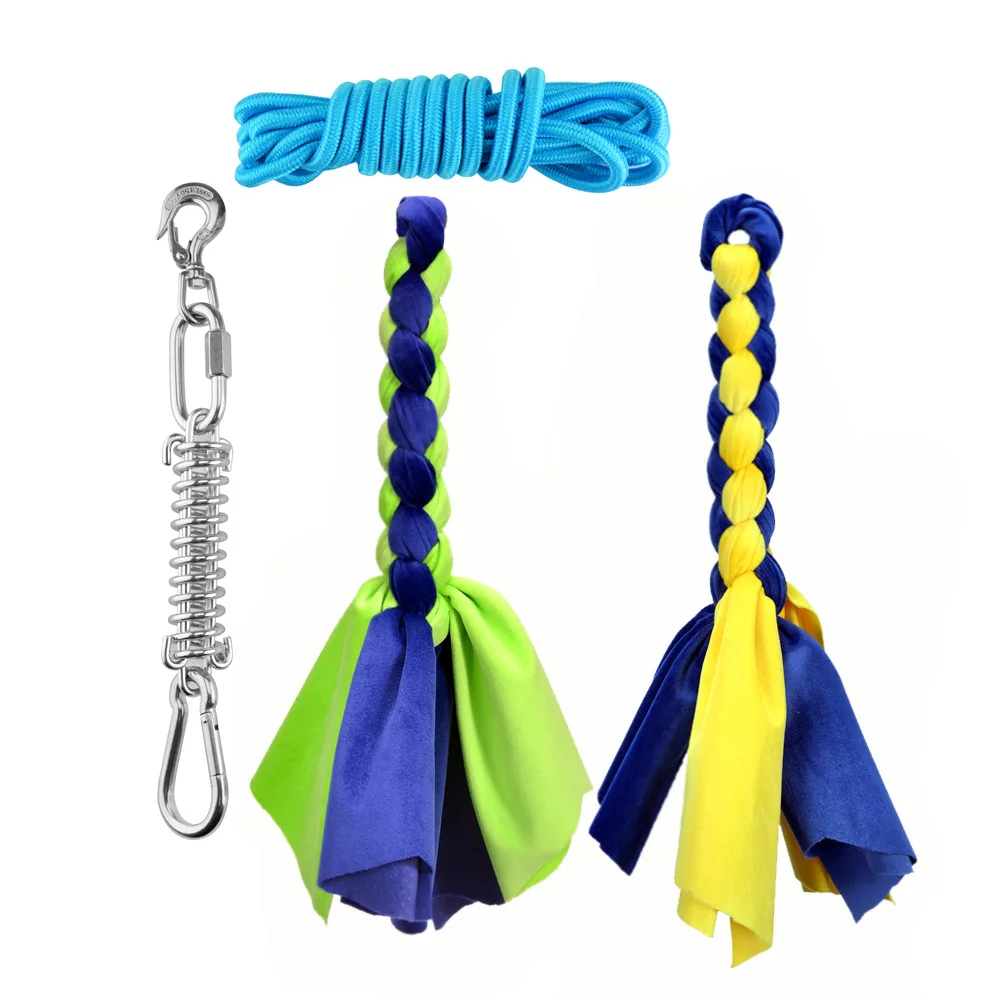 

Прочный пружинный полюс из нержавеющей стали для домашних животных, веревка для собаки, тянущаяся Военная игрушка, уличная сильная подвесн...