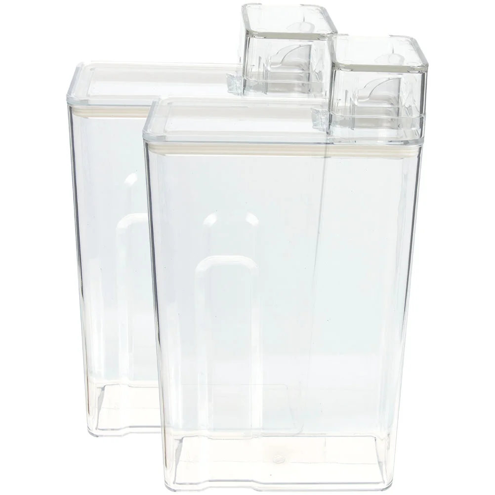 

2pcs Refillable Laundry Detergent Bucket Sub Package Container Multi-use Lotion Bucket