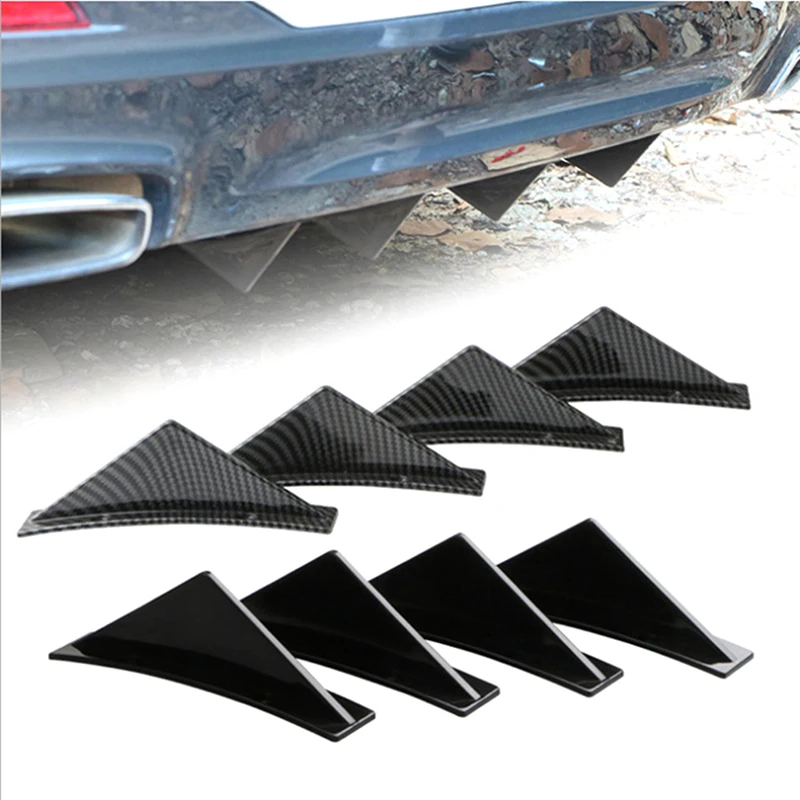 

4PCS Universal Car Rear Bumper Diffuser Car Back Bumper Spoiler Splitter Car-Styling Car Accessories