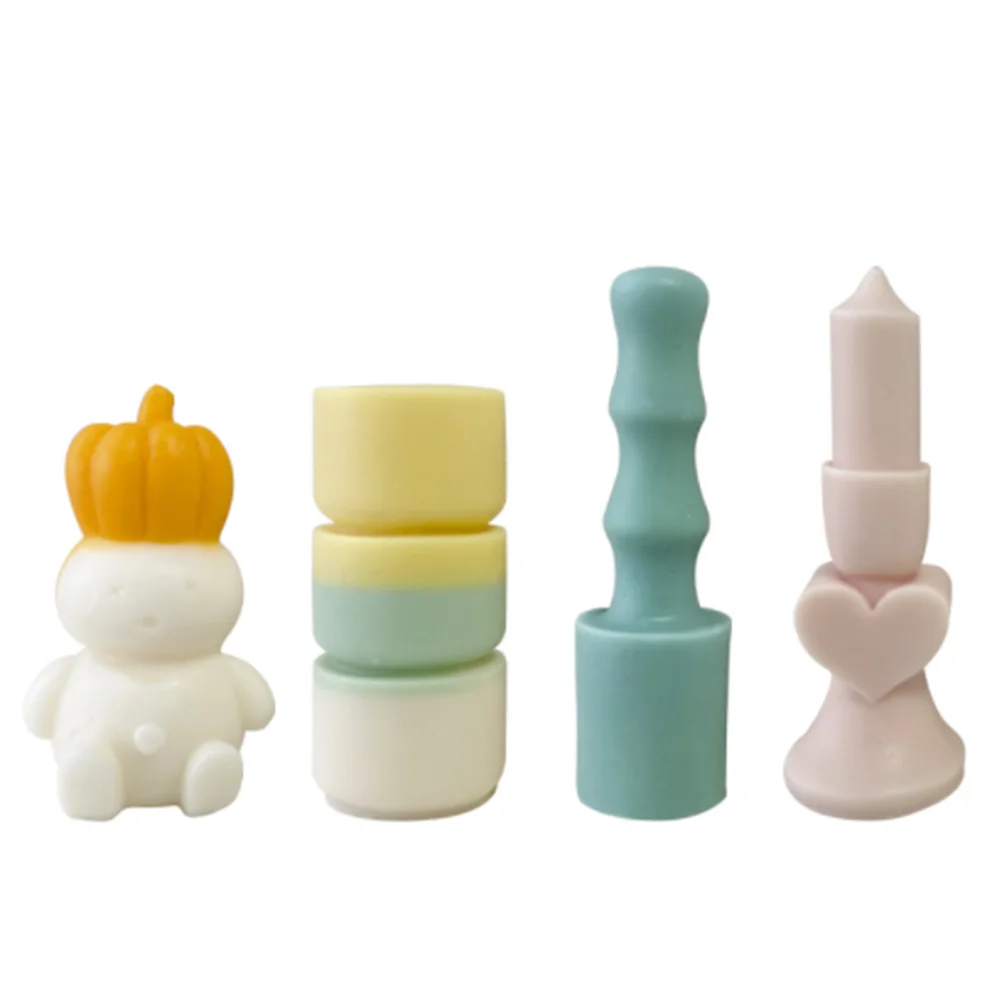 

Ins Style Diy Geometric Shape Candle Mold for Aromatherapy 3D Plaster Soap Soy Wax Handmade Resin Candle Making Mould Home Decor