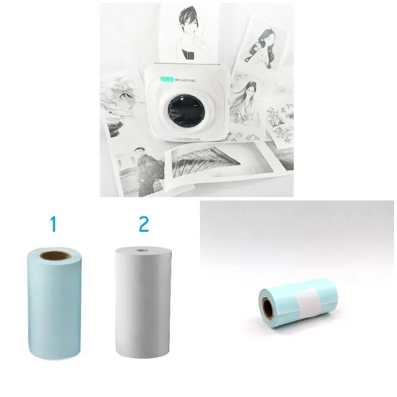 3 Rolls Thermal Printing Paper 57 X 30mm Bill Receipt Printable Media Papers Thermal Fax Accessories For Paperang Accessorie