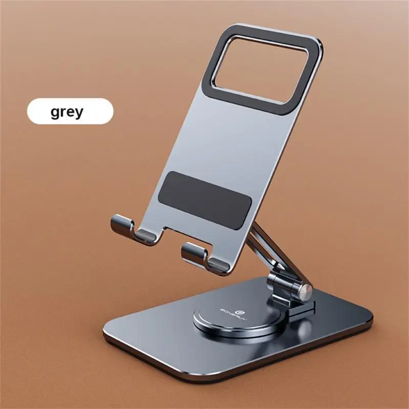 RYRA Aluminum Desk Phone Holder 360 Rotation Foldable Metal Cell Phone Stand For Ipad IPhone Xiaomi Samsung Cell Phone Bracket