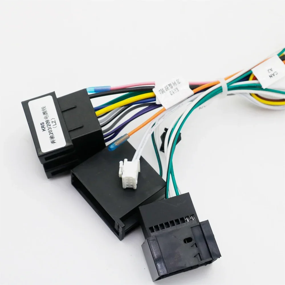 Автомобильный 16-контактный адаптер жгута проводов аудио с коробкой Canbus для