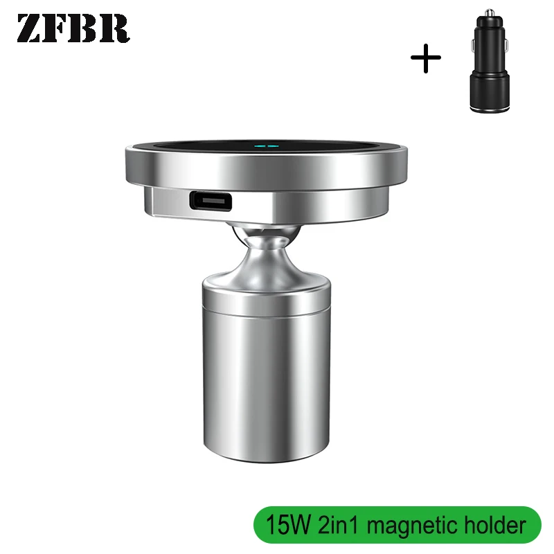 

QI Magnetic Wireless Car Charger Car Phone Holder or iphone 11 12 13 pro max Air Vent Stand Fast Charging Station For macsafe