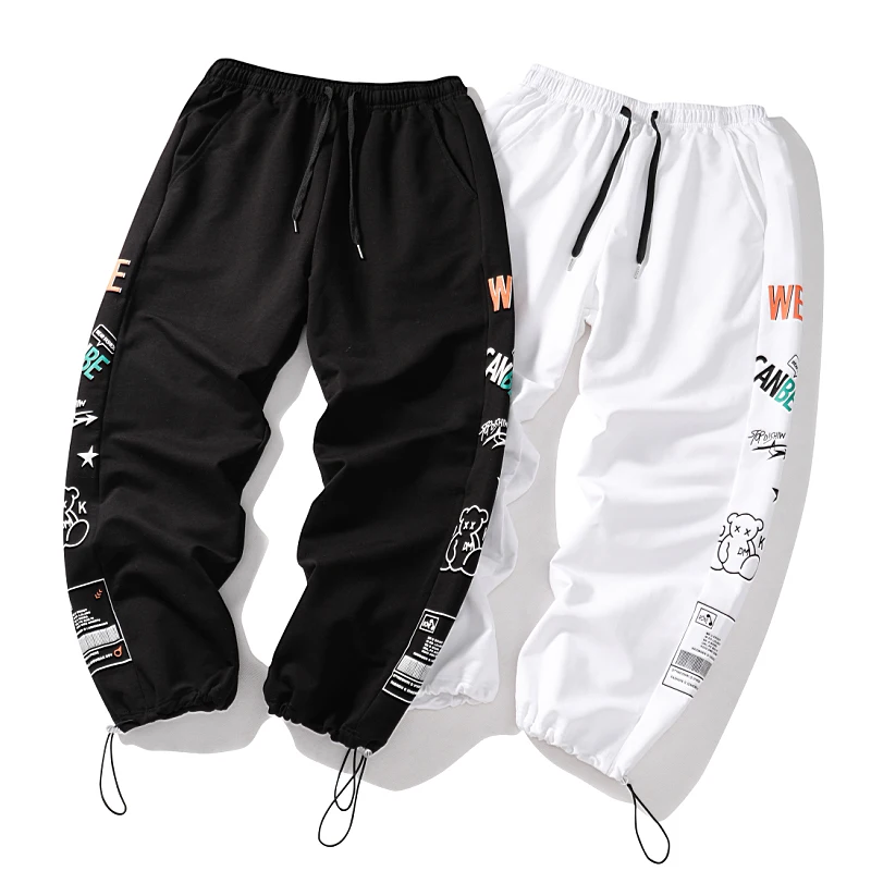 

Мужские осенние новые модные свободные шаровары Joker из закаленного материала спортивные брюки