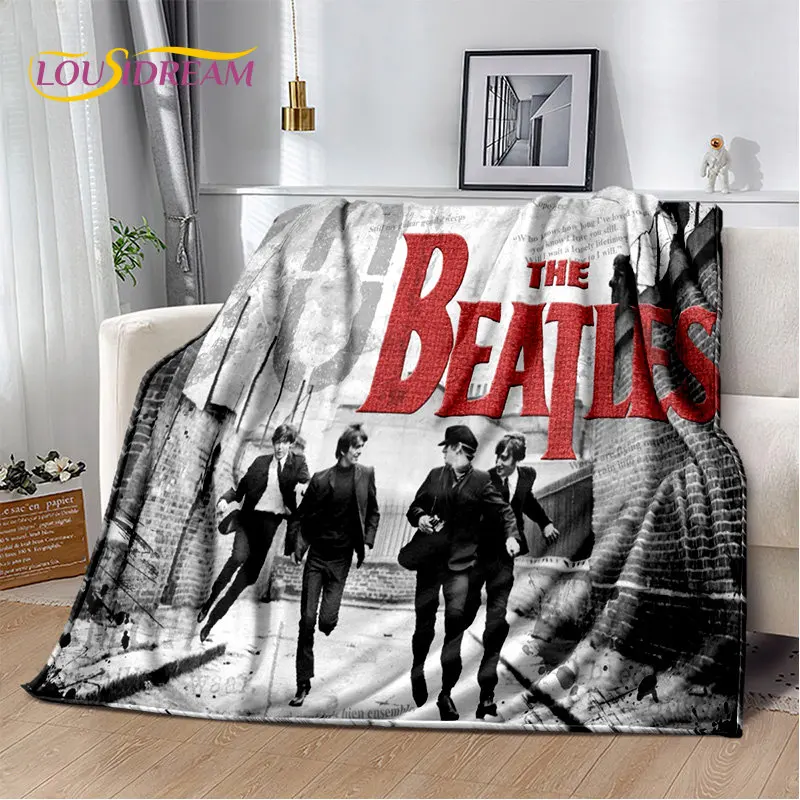 

3D B-Beatles Rock Stand Soft Plush Blanket,Flannel Blanket Throw Blanket for Living Room Bedroom Bed Sofa Picnic Cover Bettdecke