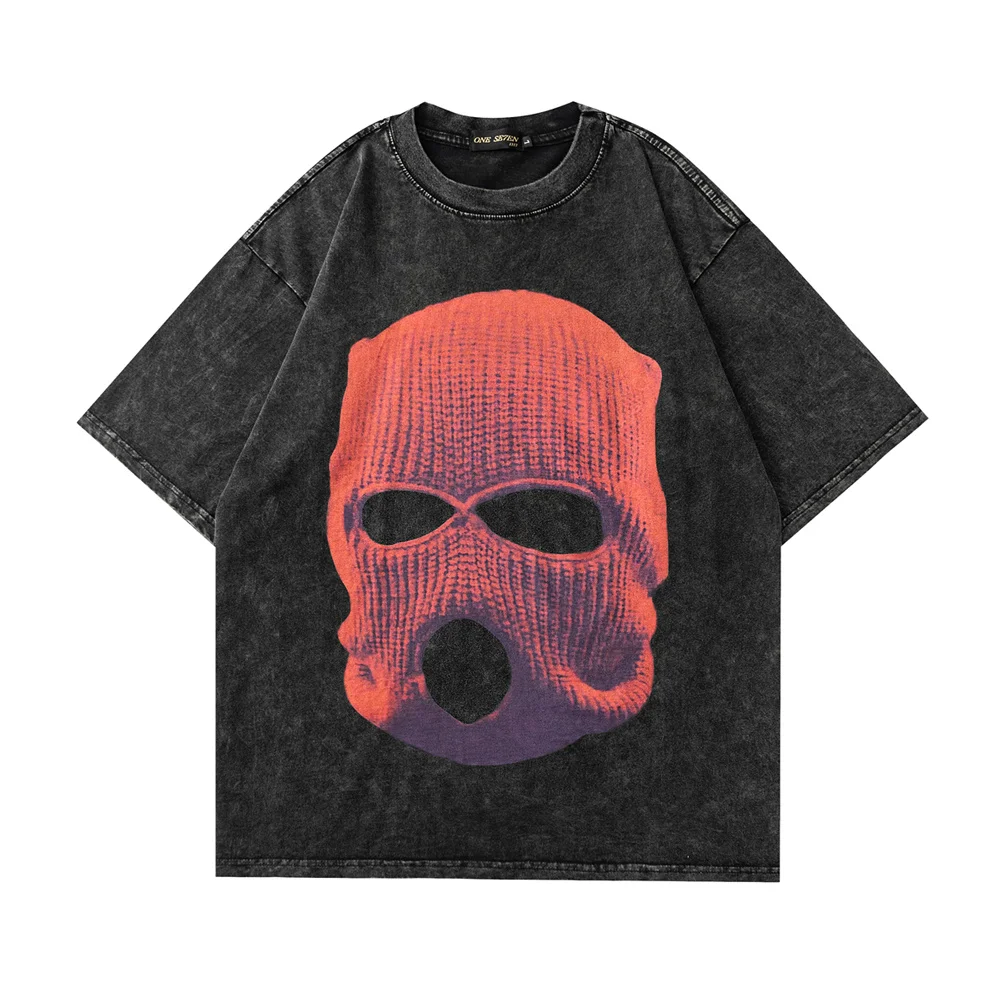 

Oversize Vintage Grunge Men Goth Graphic T Shirts High Street Harajuku Loose Cotton Tops Short Sleeve 2023 Summer Hip Hop Tshirt