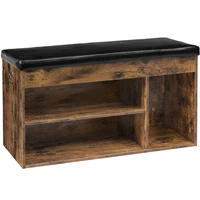 hoobro shoe bench with flip open storage box and adjustable shelf padded shoe rack with hidden compartment for entryway