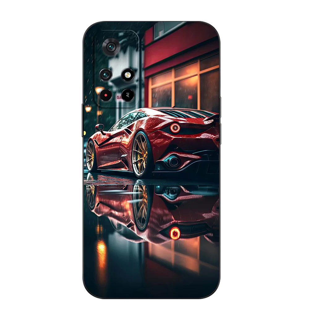 Для POCO M4 Pro 5G чехол для Xiaomi Обложка M4Pro 2021 6 дюйма черный из ТПУ супер гоночных