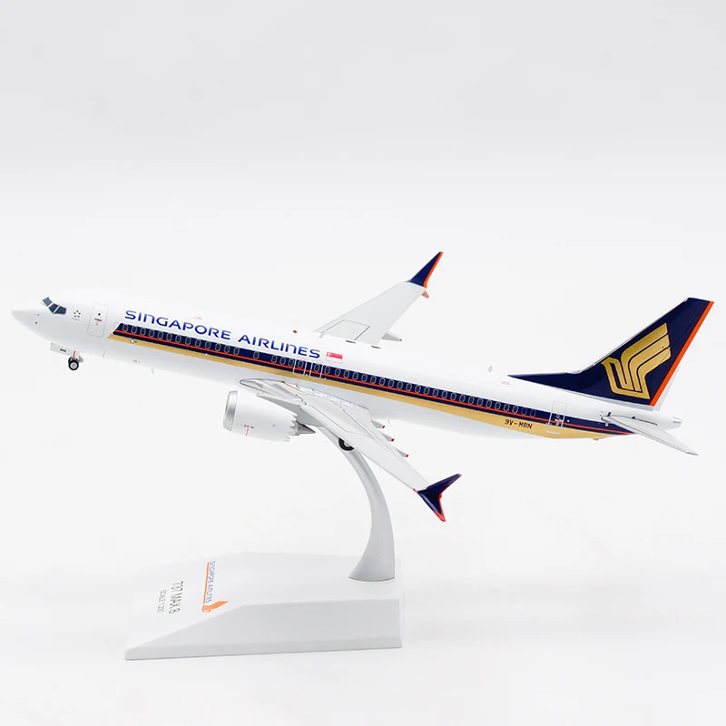 

Diecast 1:200 Scale Singapore Airlines B737-8MAX 9V-MBN Alloy Aircraft Model Collection Souvenir Ornaments Display