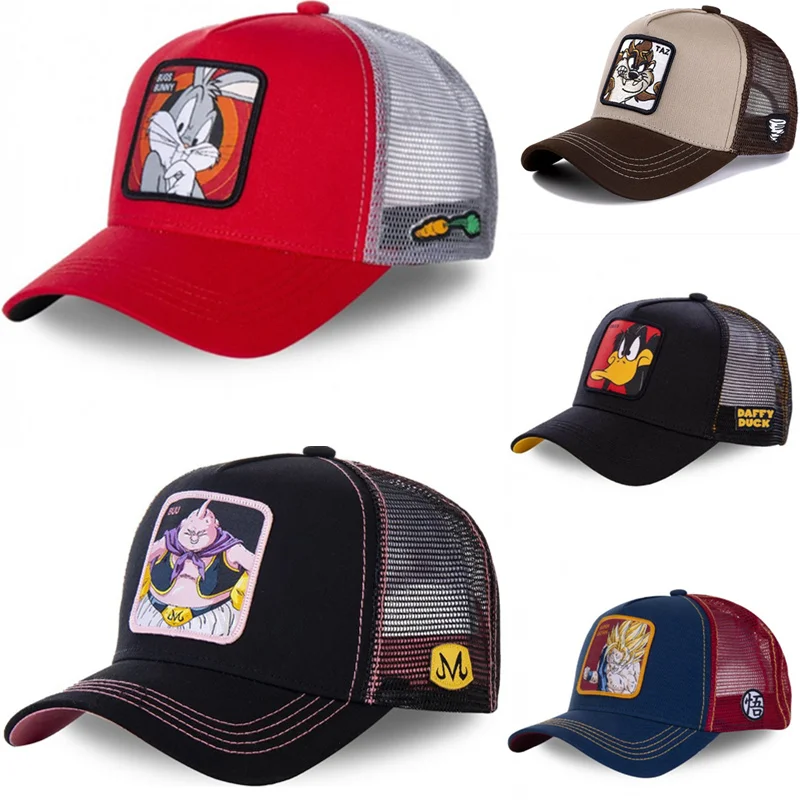 

New Brand 62 Styles Anime Cartoon BUNNY Snapback Cap Cotton Baseball Cap Men Women Hip Hop Dad Mesh Hat Trucker Dropshipping