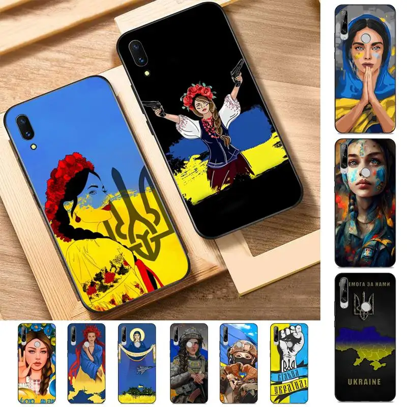 

Ukraine girl Phone Case for Huawei Y 6 9 7 5 8s prime 2019 2018 enjoy 7 plus