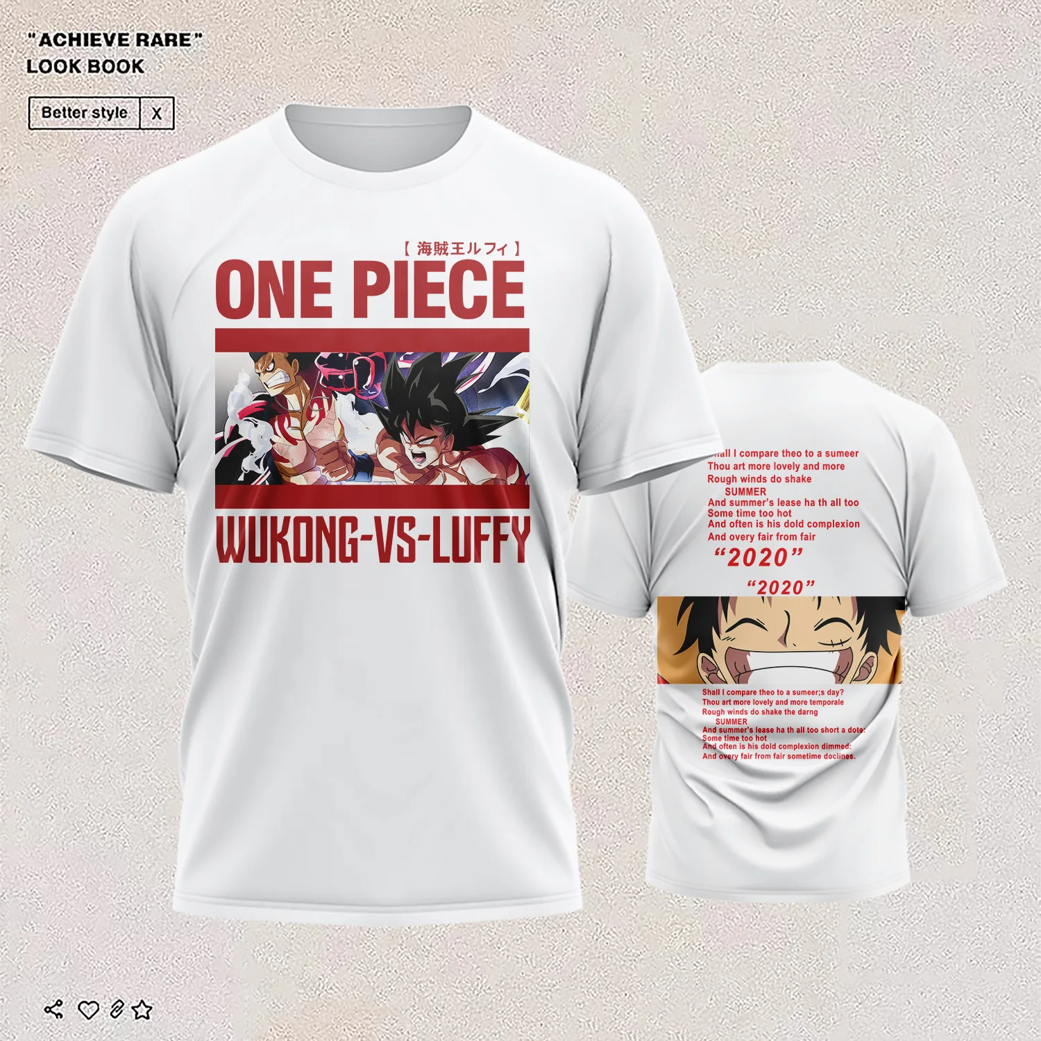 

Japanese Anime Men T-shirt One Piece Friends Streetwear Summer Tops Harajuku Graphic Tees Unisex Tshirt Short Sleeve Clothing