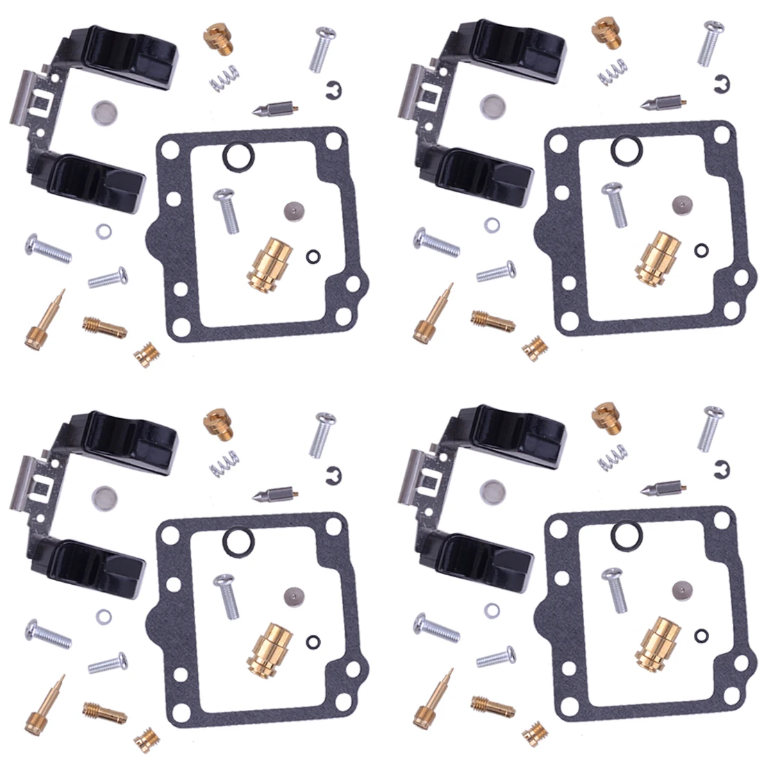 

NEW 4 Sets Motorcycle Carburetor Carb Float Repair Rebuild Kit Fit for Suzuki GS1100LT GS1100S GS1100E GS1100G