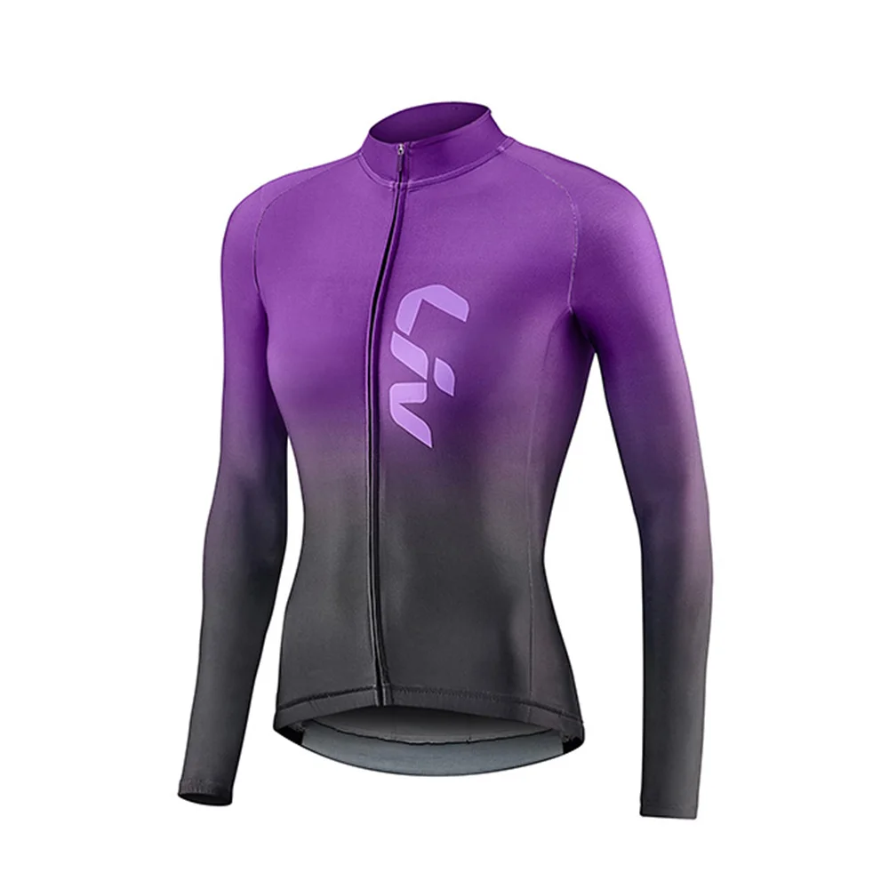New 2022 LIV Winter Cycling Womens Long Sleeve Warm Jerseys Chaqueta Mtb Maillot Ciclismo Hombre Bicycle Thermal Fleece Clothing